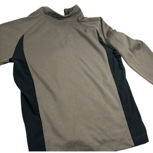 Nike Tiger Woods Collection Dri-Fit Men's Brown Black 1/4 Zip Shirt Size Large - Picture 7 of 7